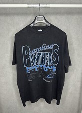 Vintage Carolina Panthers Short Sleeve T shirt 1993 Size L Single Stitch NFL