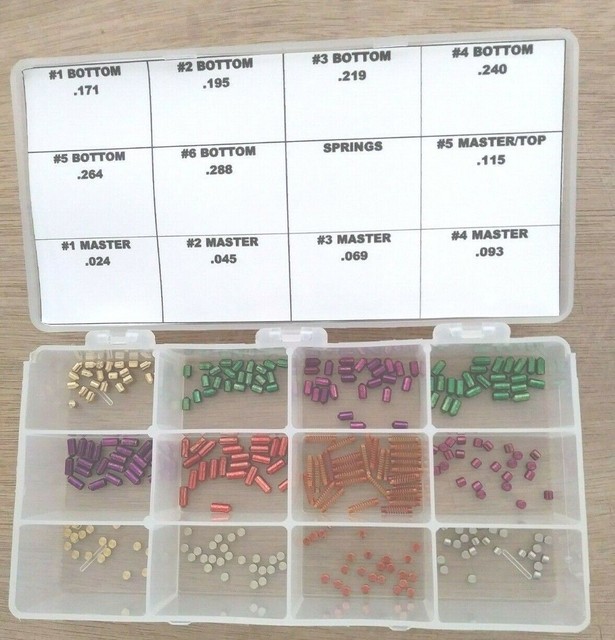 Rekey Kit For Kwikset Locks. 25 Pieces Ea Size Bottom And Master