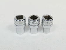 3/8" Drive 3 Piece 6 Point Metric Socket Set (7-9mm) Indestro Brand 46007-46009K