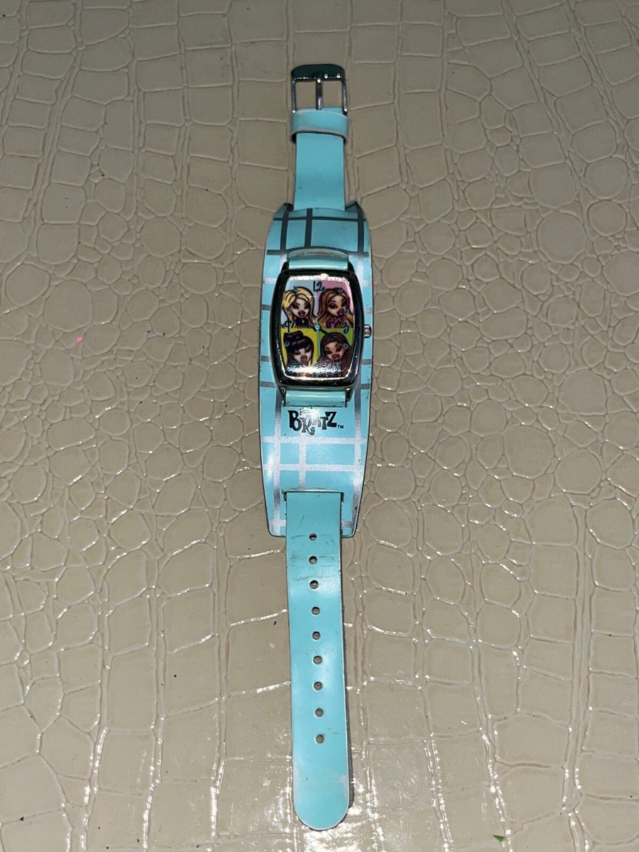 Vintage 2003 Bratz Childrens Kids Wrist Watch Blue Leather  display picture 2