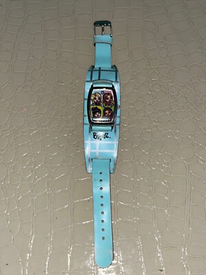 Vintage 2003 Bratz Childrens Kids Wrist Watch Blue Leather Strap Rare Works