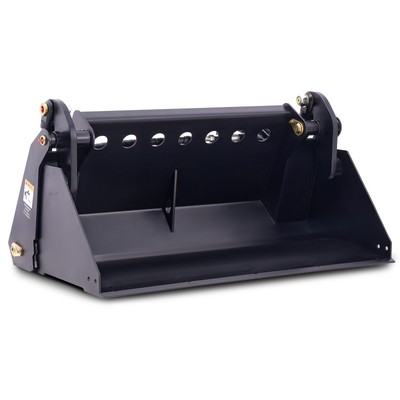 CREWORKS 4-in-1 Mini Skid Steer Bucket 41'' Multipurpose Bucket Attachment 5 Cu.