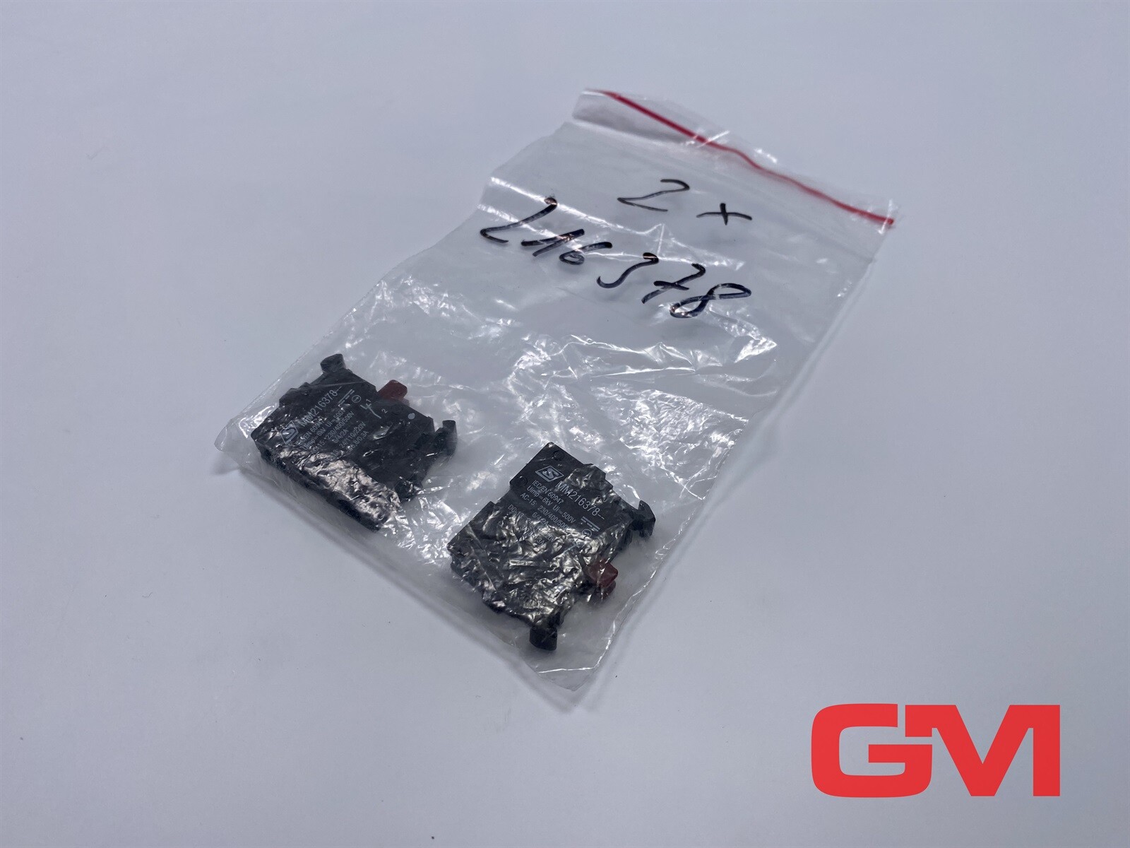 2x Schrack contact element MM216378 break contact front opener contact 1Ö/1NC