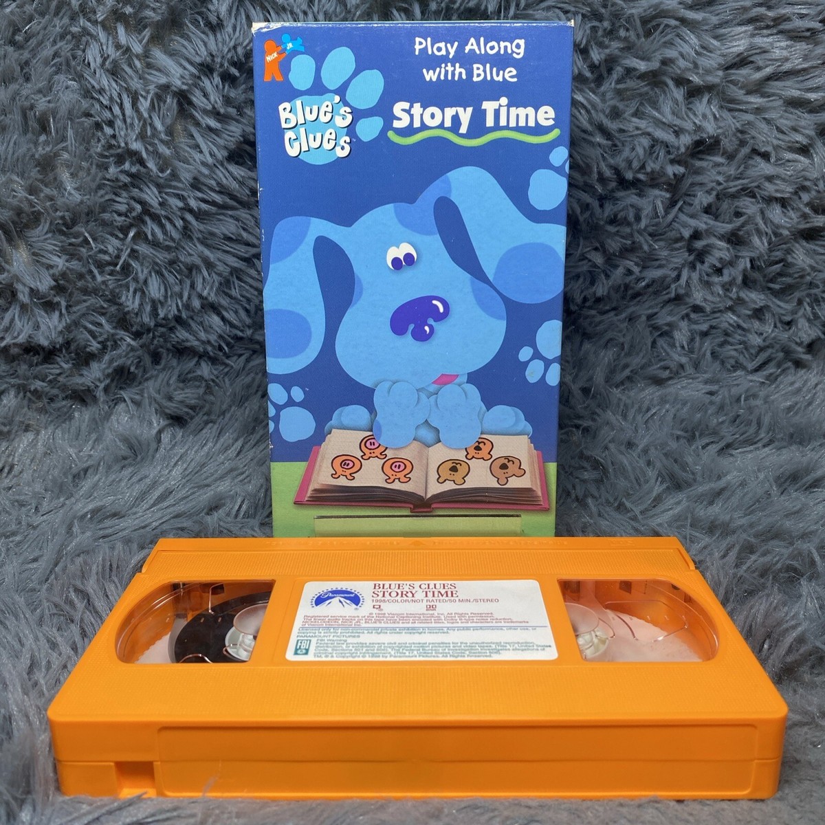 Blues Clues Story Time VHS Tape 1998 Play Along With Blue Nick Jr
