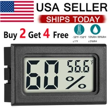 Mini Thermometer Hygrometer LCD Indoor Digital Temperature Humidity Meter Tester