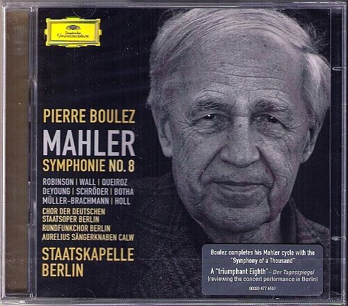 Pierre BOULEZ MAHLER Symphony No.8 DG 2CD Botha DeYoung Queiroz Müller-Brachmann - Imagen 1 de 1