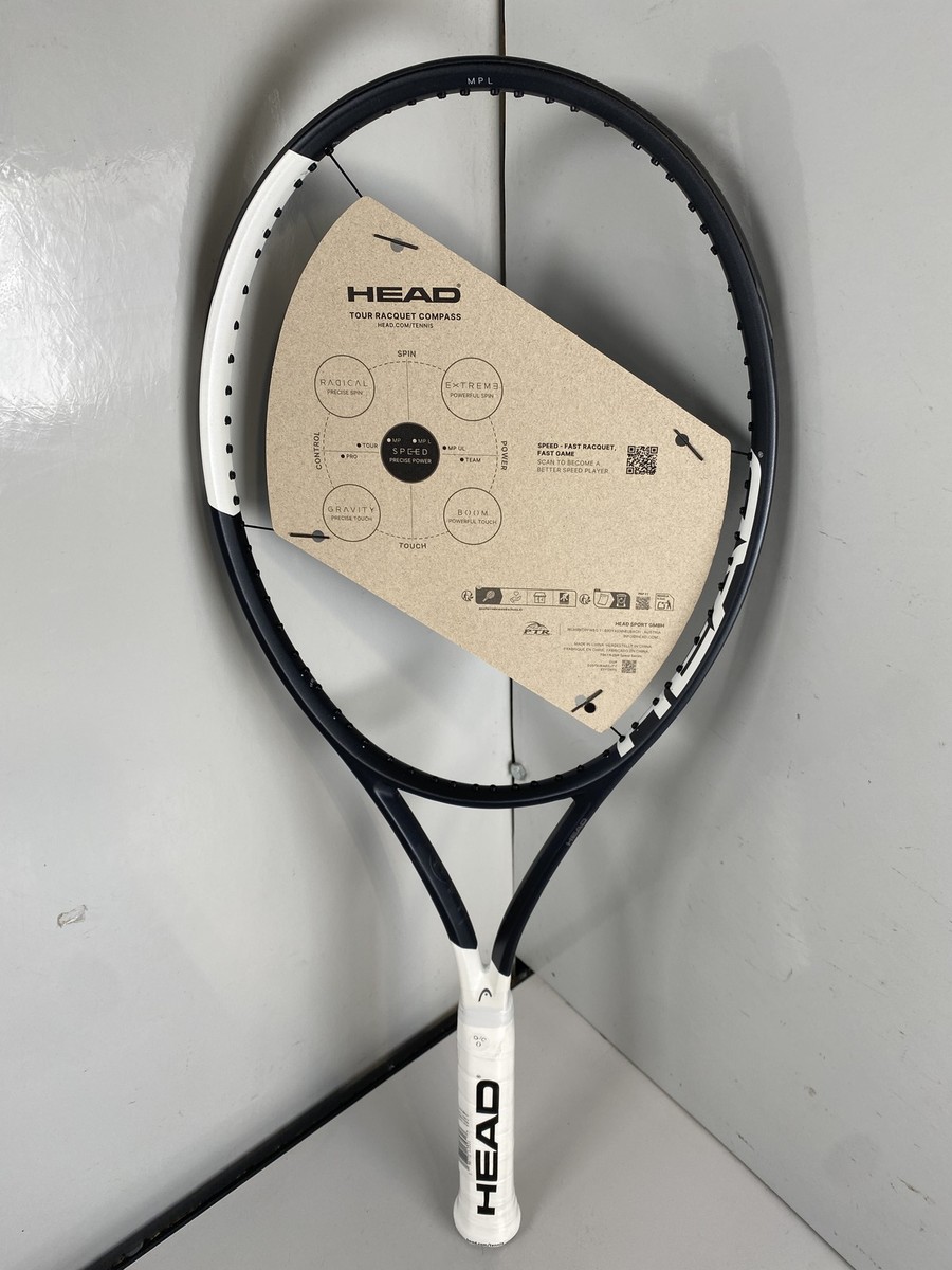 Head Speed MP L 2026 Black & White Tennis Racquet Grip Size 4 1/4