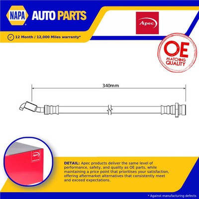 Brake Hose fits HYUNDAI ix35 1.6 Rear Right 10 to 15 G4FD Hydraulic 587382S100