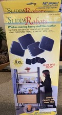 8 Pc Sliding Robots Move Heavy Furniture on Carpet Floor Tiles Slide & Push NOS