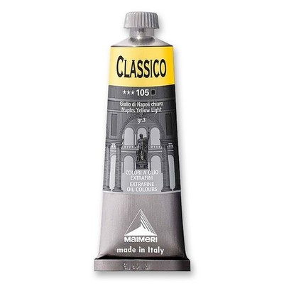 (99,20 /L) Maimeri Classico 105 neapelgelb hell Extrafeine Ölfarbe 60 ml