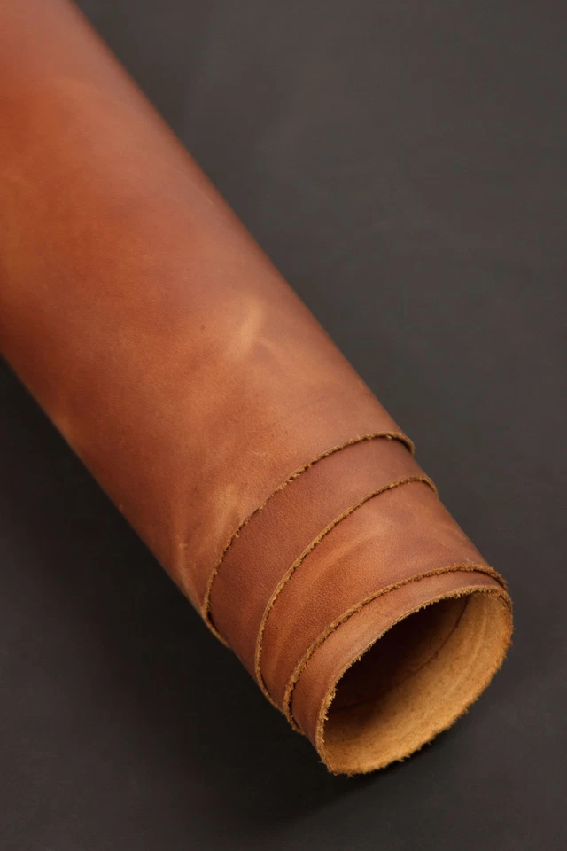 Sillín Marrón Caballo Loco Cuero Piel 2m2 4oz 1.6mm Grano Completo Cuero de Vaca para Artesanía Foto 2 de 4