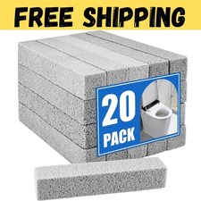 20Pack Pumice Stone for Toilet Cleaning Bowl Stick,Powerfully Cleans Hard Water