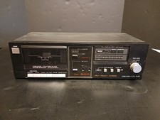 Fisher Stereo Cassette Deck CR-38 Black Studio Standard Vintage Tested Working 
