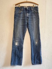 2010 Levi's 517 Bootcut Jeans Distressed Faded Denim Saddleman Western 32x34