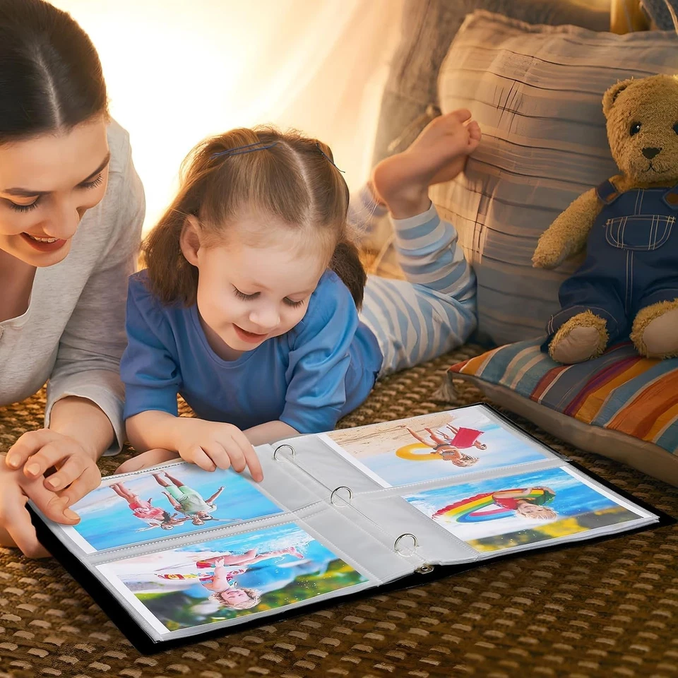 Paquete de 30 fundas para fotos de 5x7 para carpetas de 3 anillos, protección de archivo y sin ácido Foto 4 de 4