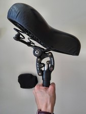 Komfort Fahrradsattel mit gefederter Sattelstütze Suntour NEX