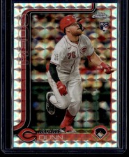 BLAKE DUNN 2025 TOPPS CHROME GEOMETRIC REFRACTORS RC CINCINNATI REDS #161