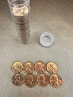 1 Roll of Uncirculated Mixed Date 1950's Wheat Cents Lincoln Pennies 1c
