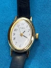 Vintage Timex Womens Gold Tone Oval Quartz Watch New Battery