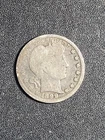 1899 U.S. Barber silver Quarter  -GOOD details (scratched obverse)   stk#Q63