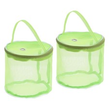 2pcs Yarn Storage Bag Crochet Knitting Case Skein Ball Organizer Tote Green