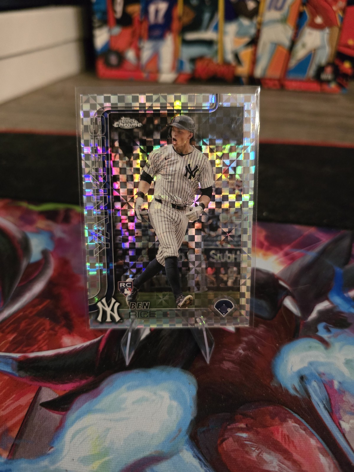 2025 Topps Chrome #139 Ben Rice X-Fractor [RC] New York Yankees