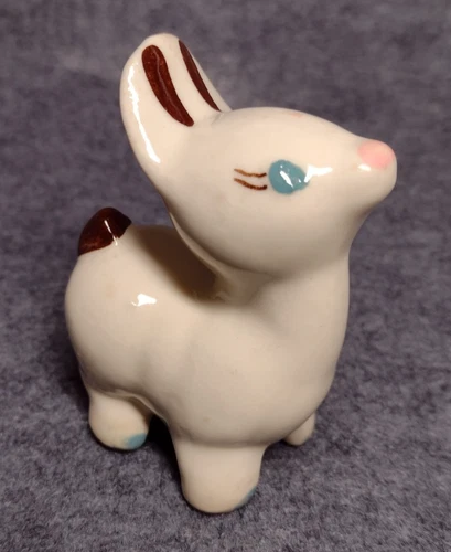 SHAWNEE Pottery 3.25" Baby Deer Fawn HTF Vtg Ceramic Figurine