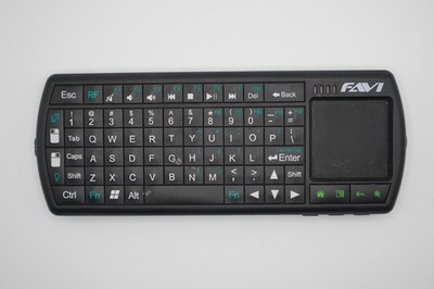 FAVI FE02RF-BL Black USB RF Wireless Mini SmartStick Keyboard with Mouse Touchpa