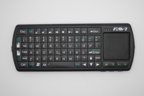FAVI FE02RF-BL Black USB RF Wireless Mini SmartStick Keyboard with Mouse Touchpa