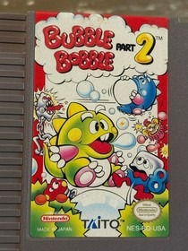 Bubble Bobble 2 NES Nintendo RARE Authentic Excellent Condition