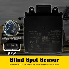 Rear Blind Radar Spot Sensor Monitor Black For 2020-2021 Ford F-350/Explorer