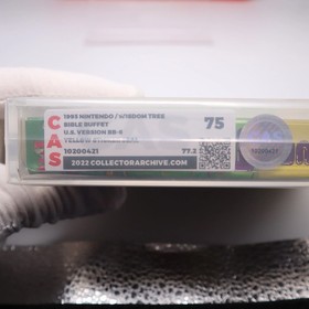 NES Nintendo Game BIBLE BUFFET - Religious CAS GRADED 75! NEW & Sealed! VGA/WATA