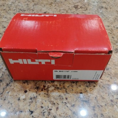 Hilti 418046 KWIK HUS Screw Anchor KH- EZ 1/4 X 3''  (100pcs)