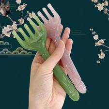 Resin Scalp Massager Gua Sha Tool 5 Claw Head Body Neck Massage Stick