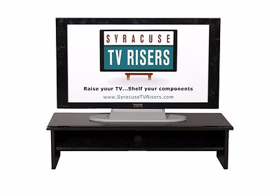 Black ''X-Large TRIPLE TIER'' TV RISER36'' w x 14'' d x 8/4''high by syracusetvrisers