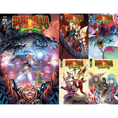Godzilla vs MMPR II (2024) 1 2 Variants | IDW Publishing | COVER SELECT