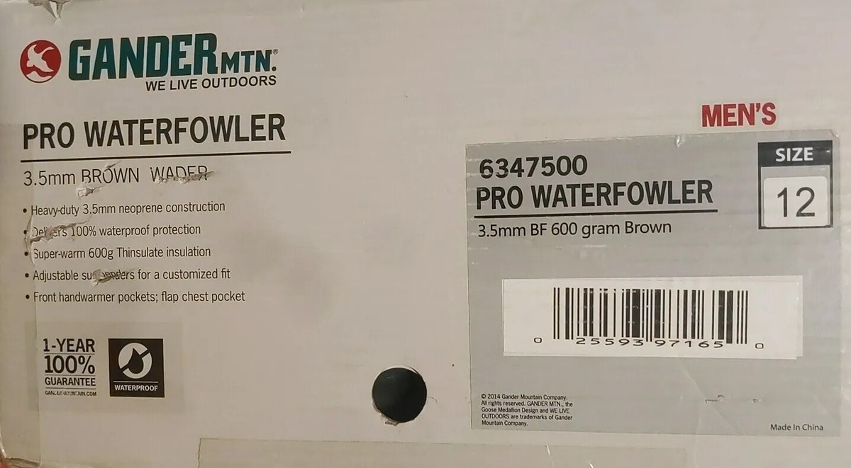 GANDER MOUNTAIN Ducks Unlimited PRO WATERFOWLER