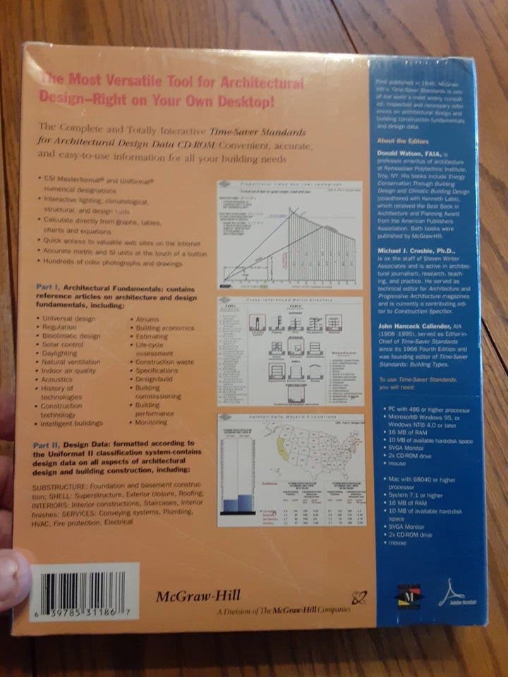 Time-Saver Standards For Architectural Design Data CD-ROM NIB 1999 - Image 2 of 3
