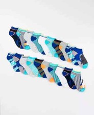 Sharknado Novelty Flat Knit Low Cut Socks, Little Boys, and Big Boys, Pack of 20