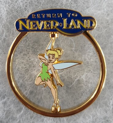 DISNEY STORE~JDS ~TINKER BELL ''RETURN TO NEVERLAND'' SPINNER PIN-FREE SHIPPING!