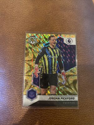 2021-22 Mosaic EPL Jordan Pickford England Everton REACTIVE GOLD PRIZM