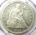 1850-O Seated Liberty Silver Dollar $1 - PCGS AU Details - Rare Early Date Coin!