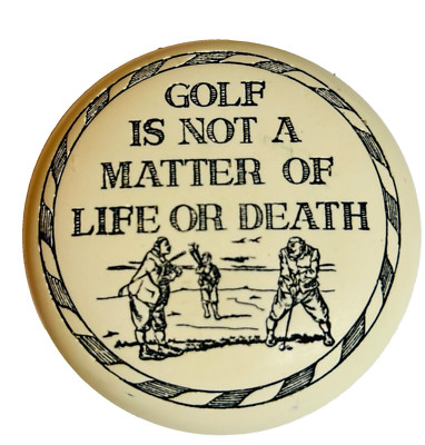 Golf is Not a Matter Of Life or Death: Baekgaard Inspired Paperweight, Golf Gift