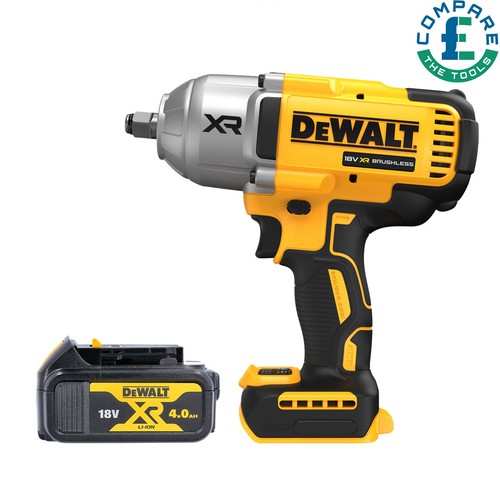 DeWalt DCF900 18V XR Brushless 1/2" High Torque Impact Wrench + 1 x 4Ah