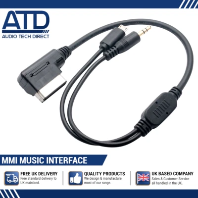 AUDIO TECH DIRECT AMI MMI MUSIC INTERFACE AUX CABLE USB Charging For Android For Mercedes-Benz