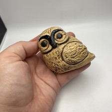 Hand Painted Vintage Owl Figure Signed 1979