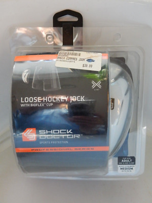 Shock Doctor X-Fit Loose Hockey Jock w/ Bioflex Cup - Men's Medium-New in Pkg