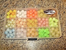 MAD RIVER 15 COMPARTMENT BEAD BOX SALMON RIVER BEAD COLORS 8MM & 10MM AVAILABLE