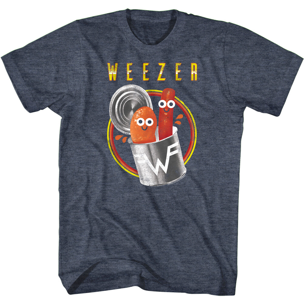 Weezer Pork and Beans Men's T Shirt Sausage Red Album Alternative