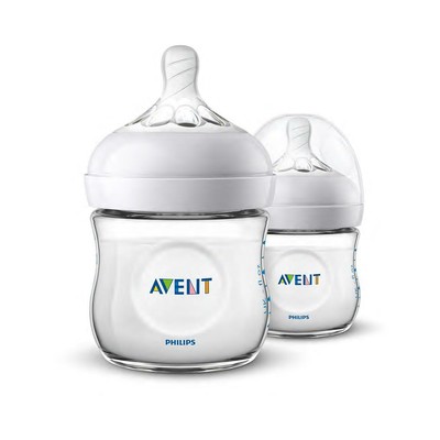 avent natural 125ml feeding bottle 2pk